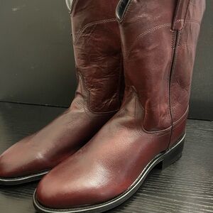 Old West Men's Burgundy Western Boots